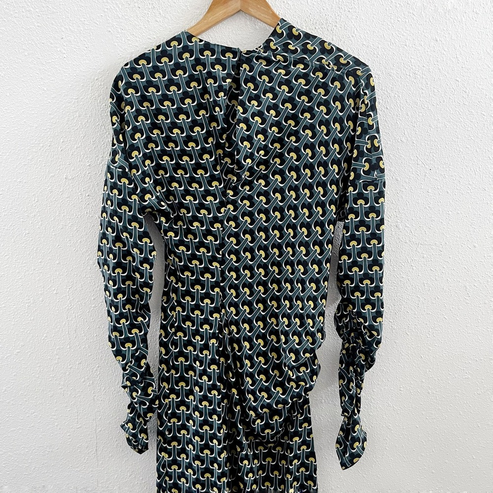 MARNI 100% Silk Geometric Print Midi Dress Size IT=40/ US=4 - Picture 4 of 12